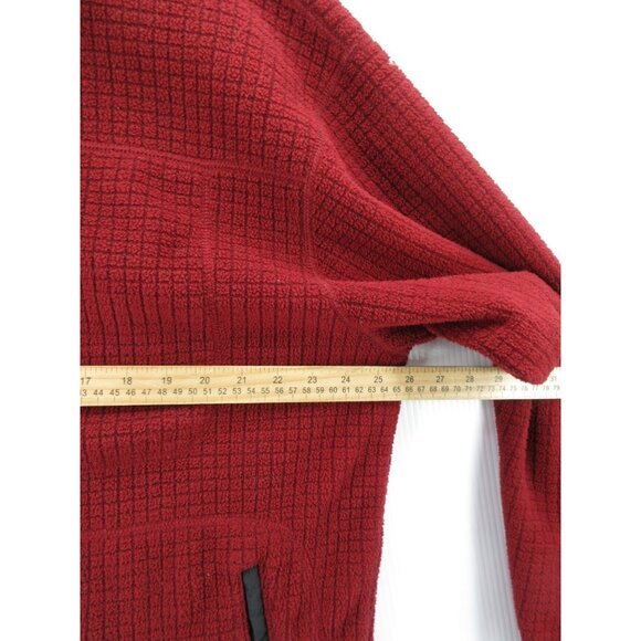 VINTAGE LL Bean Jacket Large Grid Fleece Hiking Full Zip Outdoor 90s Y2K - Picture 5 of 12